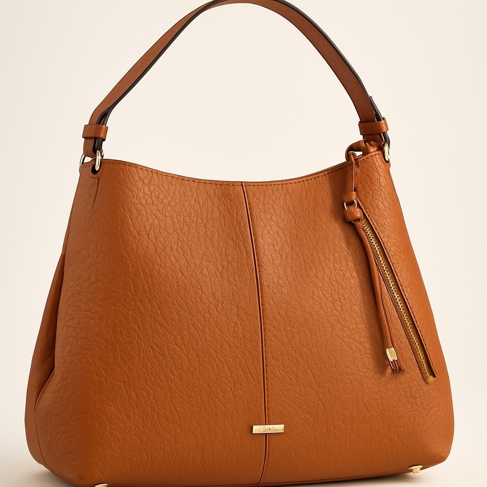 Vince Camuto Women’s Bag Purse Shoulder Tote Convertible Leather Neutral NWOT